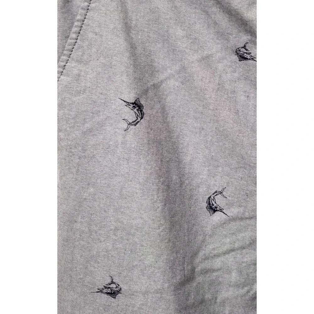 IZOD Blue Chino Marlin Pants Straight Leg Men 34x34 Beach Life